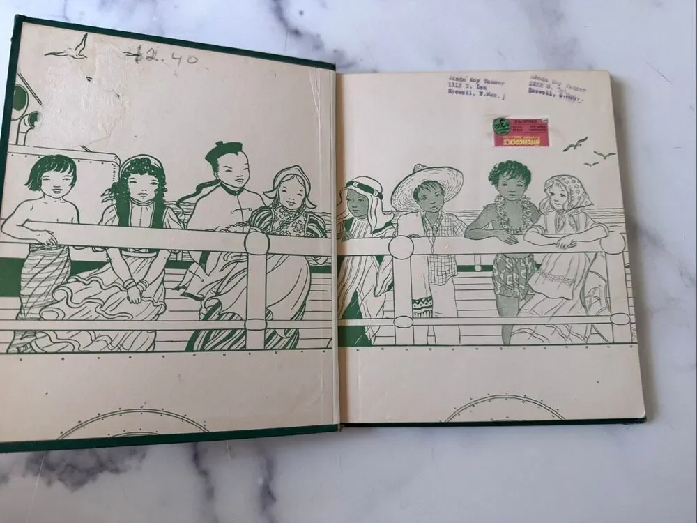 Children of Foreign Lands hardback 1930’s vintage educational book Dutch Indian